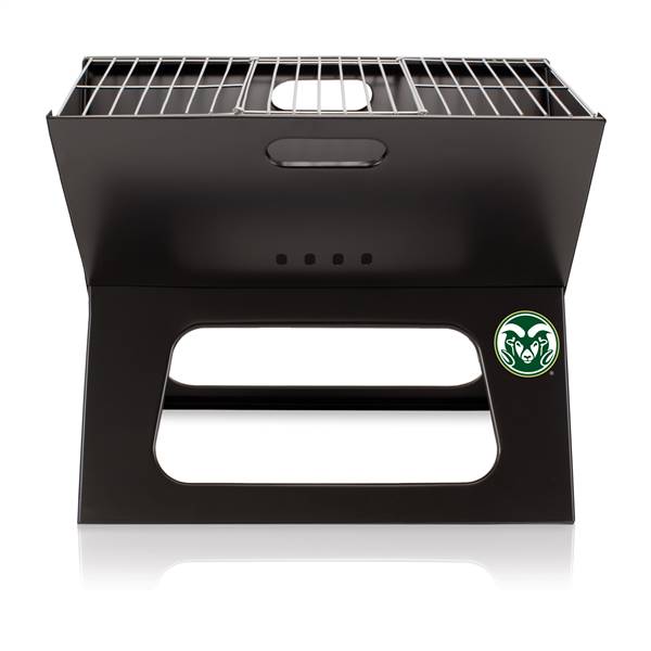 Colorado State Rams Portable Folding Charcoal BBQ Grill