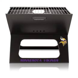 Minnesota Vikings Portable Folding Charcoal BBQ Grill
