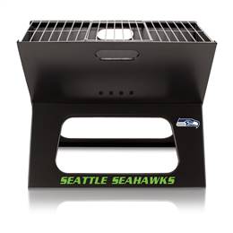 Seattle Seahawks Portable Folding Charcoal BBQ Grill