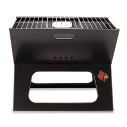 Louisville Cardinals Portable Folding Charcoal BBQ Grill