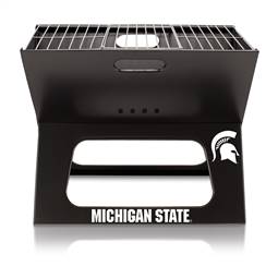Michigan State Spartans Portable Folding Charcoal BBQ Grill