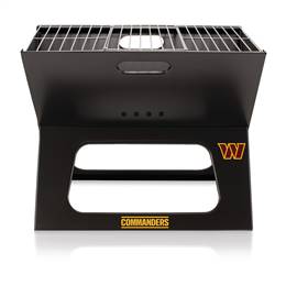 Washington Commanders Portable Folding Charcoal BBQ Grill