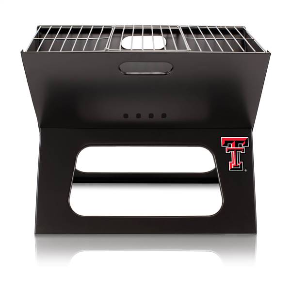Texas Tech Red Raiders Portable Folding Charcoal BBQ Grill