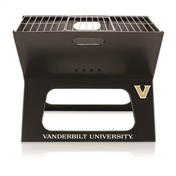 Vanderbilt Commodores Portable Folding Charcoal BBQ Grill