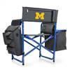 Michigan Wolverines Fusion Camping Chair with Cooler