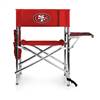 San Francisco 49ers Folding Sports Chair with Table  