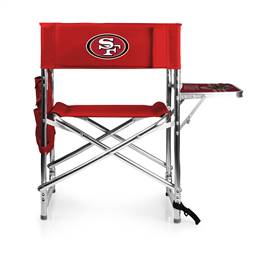 San Francisco 49ers Folding Sports Chair with Table  