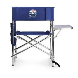 Edmonton Oilers Folding Sports Chair with Table