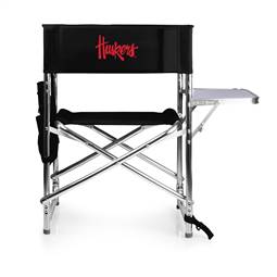 Nebraska Cornhuskers Folding Sports Chair with Table