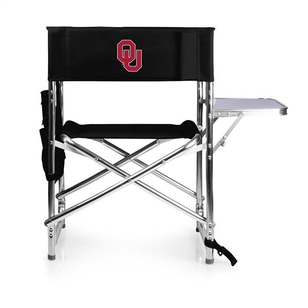 Oklahoma Sooners Folding Sports Chair with Table