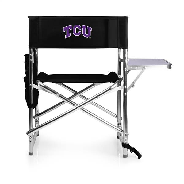 TCU Horned Frogs Folding Sports Chair with Table
