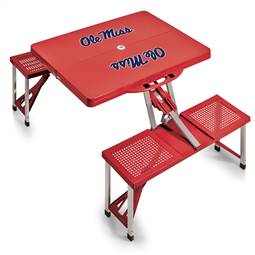 Ole Miss Rebels  Portable Folding Picnic Table  