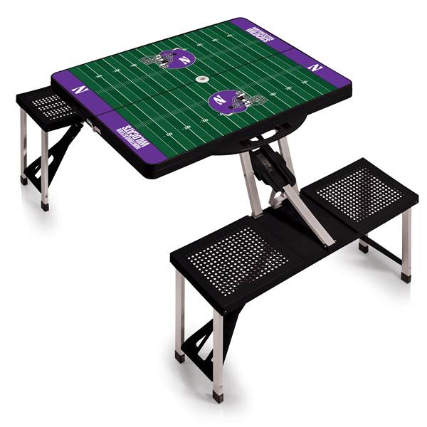 Northwestern Wildcats  Portable Folding Picnic Table