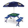 Los Angeles Rams Portable Folding Picnic Table with Umbrella