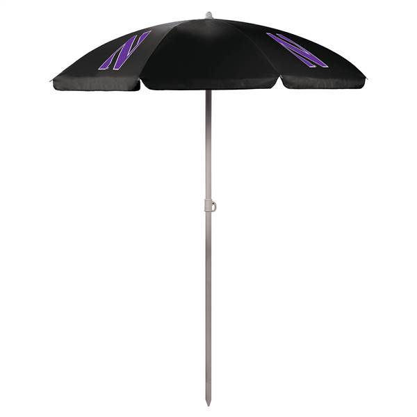 Northwestern Wildcats Beach Umbrella