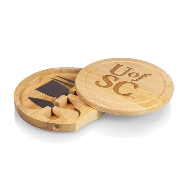 South Carolina Gamecocks Cheese Tools Set and Small Cutting Board