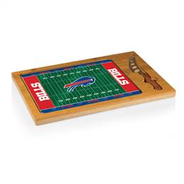 Buffalo Bills Glass Top Cutting Board and Knife