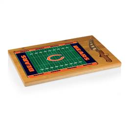 Chicago Bears Glass Top Cutting Board and Knife