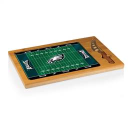 Philadelphia Eagles Glass Top Cutting Board and Knife