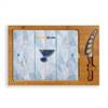 St Louis Blues Glass Top Cutting Board and Knife