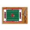 Louisville Cardinals Glass Top Cutting Board and Knife