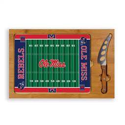 Ole Miss Rebels Glass Top Cutting Board and Knife