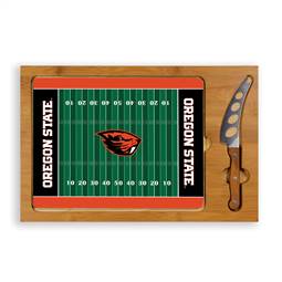 Oregon State Beavers Glass Top Cutting Board and Knife