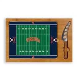 Virginia Cavaliers Glass Top Cutting Board and Knife