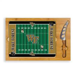 Wake Forest Demon Deacons Glass Top Cutting Board and Knife