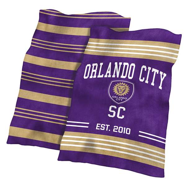 Orlando City SC Colorblock Plush Blanket 60X70 inches