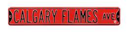 Calgary Flames Steel Street Sign-CALGARY FLAMES AVE    