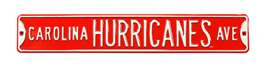 Carolina Hurricanes Steel Street Sign-CAROLINA HURRICANES AVE    