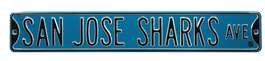 San Jose Sharks Steel Street Sign-SAN JOSE SHARKS AVE    