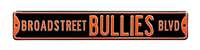 Philadelphia Flyers Steel Street Sign-BROADSTREET BULLIES BLVD   