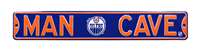 Edmonton Oilers Steel Street Sign with Logo-MAN CAVE   