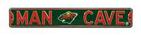 Minnesota Wild Steel Street Sign with Logo-MAN CAVE   