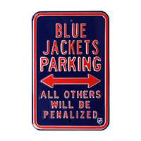 Columbus Blue Jackets Steel Parking Sign-ALL OTHER FANS PENALIZED   