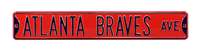 Atlanta Braves Steel Street Sign-ATLANTA BRAVES AVE    