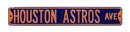 Houston Astros Steel Street Sign-HOUSTON ASTROS AVE    