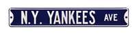 New York Yankees Steel Street Sign-NY YANKEES AVE    