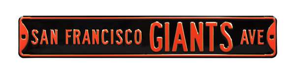 San Francisco Giants Steel Street Sign-SAN FRANCISCO GIANTS AVE    
