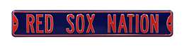 Boston Red Sox Steel Street Sign-RED SOX NATION    