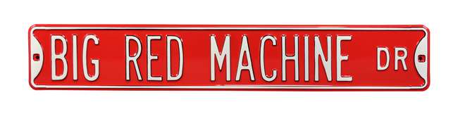 Cincinnati Reds Steel Street Sign-BIG RED MACHINE   