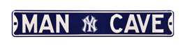 New York Yankees Steel Street Sign with Logo-MAN CAVE   
