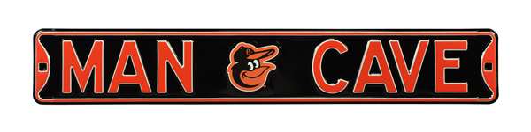 Baltimore Orioles Steel Street Sign with Logo-MAN CAVE   