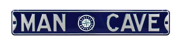 Seattle Mariners Steel Street Sign with Logo-MAN CAVE   