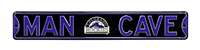 Colorado Rockies Steel Street Sign with Logo-MAN CAVE   