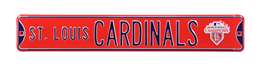 St Louis Cardinals Steel Street Sign with Logo-St Louis CARDINALS WS 2011 Logo