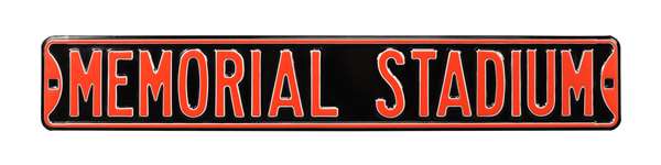 Baltimore Orioles Steel Street Sign-MEMORIAL STADIUM