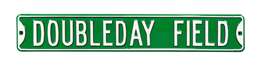 New York Yankees Steel Street Sign-DOUBLEDAY FIELD on green   